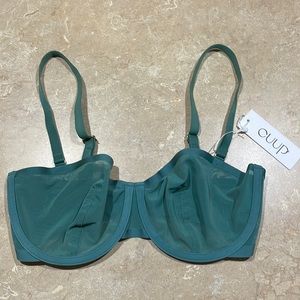 Cuup The Balconette Mesh Jade Green Bra 32E New
